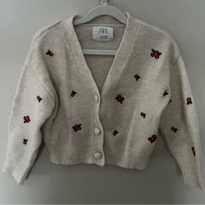 Girls Zara Button up Sweater